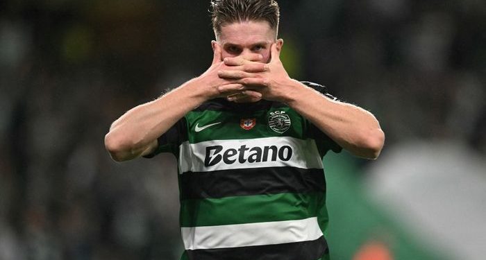 Agen Viktor Gyokeres dan Presiden Sporting CP mengeklaim masing-masing berbohong soal janji bernilai 1,3 triliun rupiah. (PATRICIA DE MELO MOREIRA/AFP)