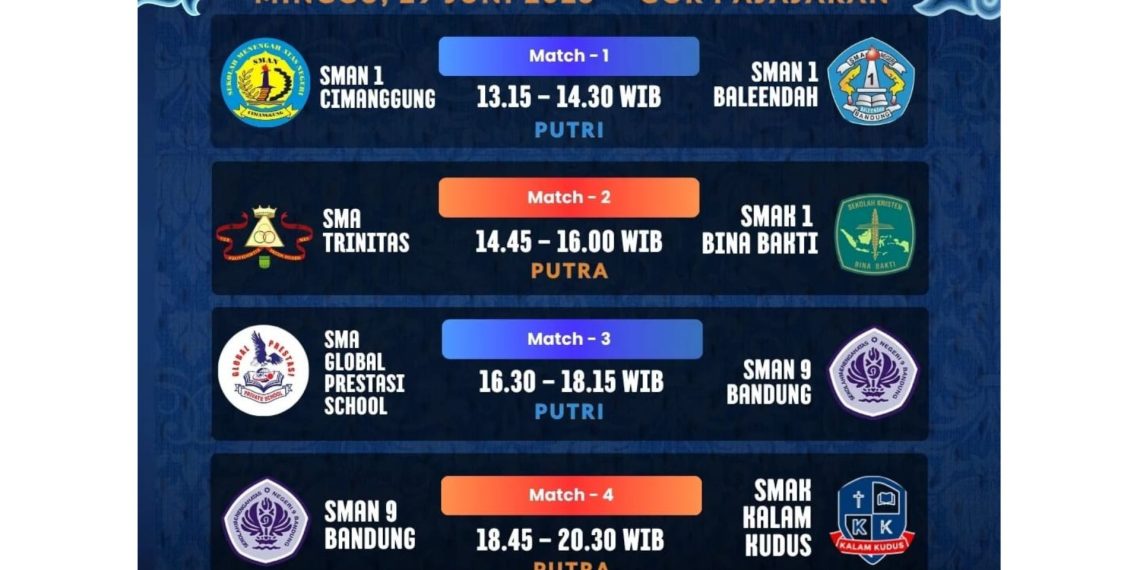 jadwal pertandingan Unpas Basketball Championship. (Ist)