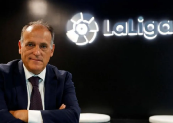 Presiden La Liga Javier Tebas. (REUTERS/Paul Hanna/File Photo)