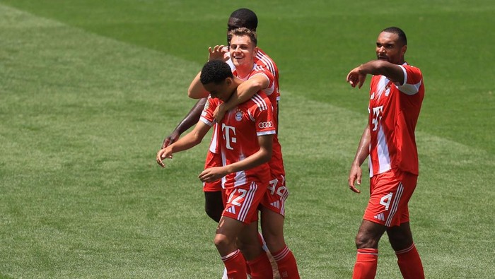 Bayern Munich cukur Auckland City FC 10-0, Jamal Musiala cetak hat-trick. (IMAGN IMAGES via Reuters/KATIE STRATMAN)