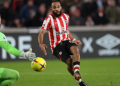 Striker Brentford, Bryan Mbeumo. (AFP/Adrian Dennis)
