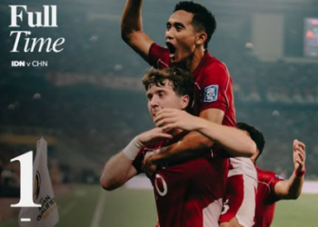 kemenangan krusial! Indonesia 1-0 China di Kualifikasi Piala Dunia 2026. (instagram/@timnasindonesia)