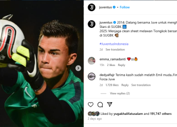 debut Emil Audero di Timnas bikin Juventus Bangga! (instagram/@juventus)