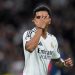 Selebrasi Rodrygo dalam laga Liga Champions antara Real Madrid vs Salzburg, Kamis (23/1/2025). (c) AP Photo/Manu Fernandez