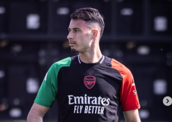 pemain sayap Arsenal Gabriel Martinelli. (instagram/@gabriel.martinelli)