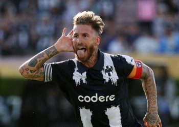 Sergio Ramos merayakan golnya ke gawang Inter Milan di Piala Dunia Antarklub 2025. (Foto: IMAGN IMAGES via Reuters/KIYOSHI MIO)
