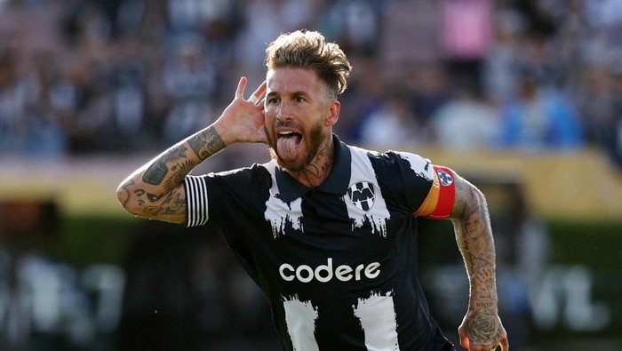 Sergio Ramos merayakan golnya ke gawang Inter Milan di Piala Dunia Antarklub 2025. (Foto: IMAGN IMAGES via Reuters/KIYOSHI MIO)
