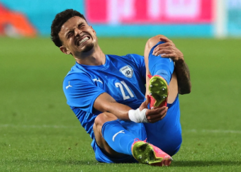 pemain israel Stav Lemkin. (Reuters)