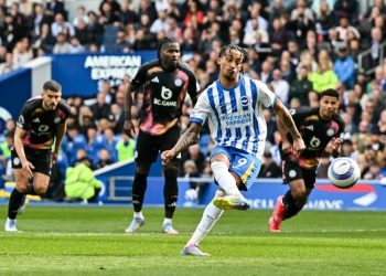 Chelsea dikabarkan telah berhasil merekrut Joao Pedro dari Brighton & Hove Albion. (GLYN KIRK/AFP)