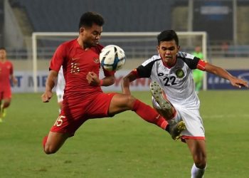 Timnas Indonesia U-23 saat melawan Brunei Darussalam. (Foto: ANTARA FOTO/R. Rekotomo)