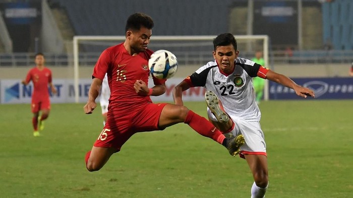 Timnas Indonesia U-23 saat melawan Brunei Darussalam. (Foto: ANTARA FOTO/R. Rekotomo)