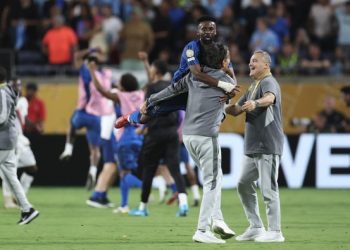 selebrasi kemenangan Al Hilal atas Manchester City. (Foto: Getty Images/Francois Nel)