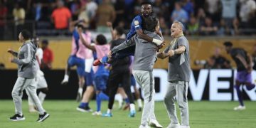 selebrasi kemenangan Al Hilal atas Manchester City. (Foto: Getty Images/Francois Nel)