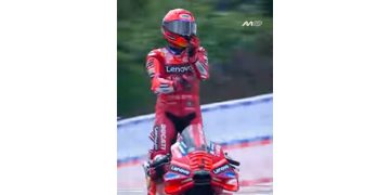 selebrasi Aura Farming ala Marc Marquez. (youtube motogp)