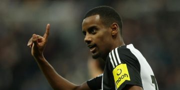 Alexander Isak di Newcastle United. (Foto: Action Images via Reuters/Lee Smith)