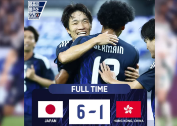 Hasil pertandingan Jepang vs Hongkong di EAFF 2025. (JFA ON X)