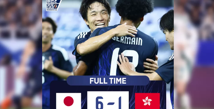 Hasil pertandingan Jepang vs Hongkong di EAFF 2025. (JFA ON X)