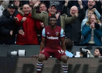 Pemain West Ham United Mohammed Kudus. (REUTERS/Hannah Mckay/rwa)