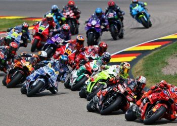 Marc Marquez menang MotoGP Jerman 2025. (REUTERS/Lisi Niesner)