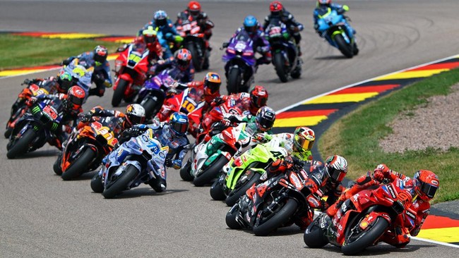 Marc Marquez menang MotoGP Jerman 2025. (REUTERS/Lisi Niesner)