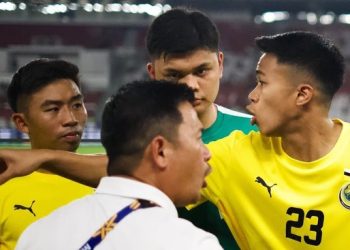Pemain Brunei saat saling memberi arahan di Piala AFF U-23 2025. (Dok Brunei)