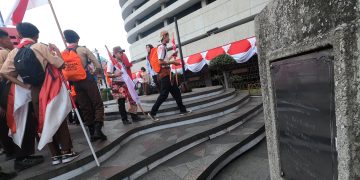 500 Pramuka Kwarcab Bandung Ikuti Blaz Track Bandung Lautan Api