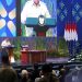 PRESIDEN Prabowo Subianto memberikan arahan saat acara Konvensi Sains Teknologi dan Industri Indonesia (KSTI) 2025 di Sasana Budaya Ganesha (Sabuga), Institut Teknologi Bandung (ITB), Jalan Tamansari, Kota Bandung, Kamis (7/8/2025). (Eci/pasjabar)