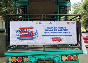 Dishub Bandung rayakan HUT RI ke-80 dengan promo tiket Bandros hanya Rp80 lewat QRIS. Wisata murah meriah keliling Kota Kembang. (Ave/pasjabar)