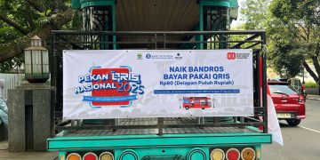 Dishub Bandung rayakan HUT RI ke-80 dengan promo tiket Bandros hanya Rp80 lewat QRIS. Wisata murah meriah keliling Kota Kembang. (Ave/pasjabar)