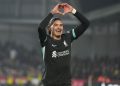 Selebrasi Darwin Nunez usai membobol gawang Brentford, Sabtu (18/1/2025) (c) AP Photo/Kirsty Wigglesworth