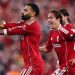 Mohamed Salah merayakan gol ke gawang Bournemouth. Foto: Getty Images/Robbie Jay Barratt - AMA