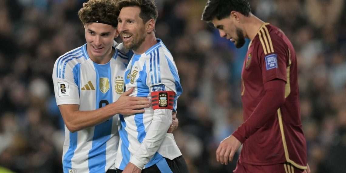 Kapten Timnas Argentina Lionel Messi. (AFP/JUAN MABROMATA)
