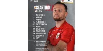 starting Indonesia vs Taiwan. (instagram/@timnasindonesia)