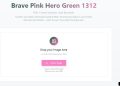 brave pink hero green lovable 1312