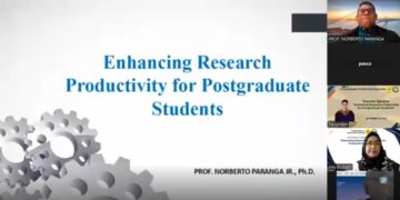 Prof. Norberto Paranga Jr. Isi Seminar Internasional Pascasarjana Unpas