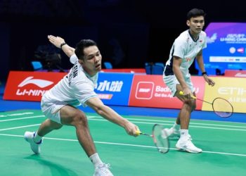Fajar Alfian/M Shohibul Fikri gagal ke final China Masters 2025. (Arsip PBSI)