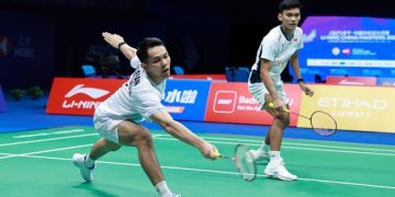 Fajar Alfian/M Shohibul Fikri gagal ke final China Masters 2025. (Arsip PBSI)