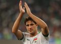 striker Irak Mohanad Ali di Kings Cup 2025. (AFP/HUSSEIN FALEH)