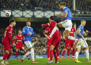 Duel Everton vs Liverpool di Goodison Park, Kamis (25/4/2024). (c) AP Photo/Jon Super