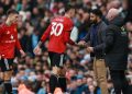 Ruben Amorim menantang manajemen MU memecat dirinya. (REUTERS/Phil Noble)