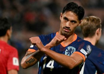 Tijjani Reijnders merayakan gol yang dicetaknya dalam kemenangan 4-0 Belanda atas Malta di Kualifikasi Piala Dunia 2026, Kamis (9/10/2025) di Ta'Qali.