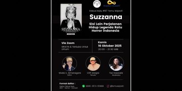 Temu Sejarah Hadirkan Diskusi Buku untuk Mengenang Suzzanna: Ratu Horor yang Hidup di Antara Nyata dan Legenda