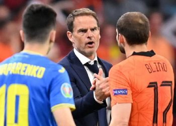 Eks timnas Brasil Felipe Melo menilai Frank de Boer tak kompeten sebagai pelatih. (Pool via REUTERS/JOHN THYS)