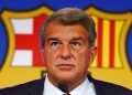 Presiden Barcelona, Joan Laporta. (Foto: AP/Joan Monfort)