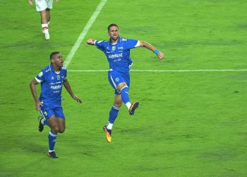 Luciano Guaycochea merayakan gol. (Foto: Official Persib)