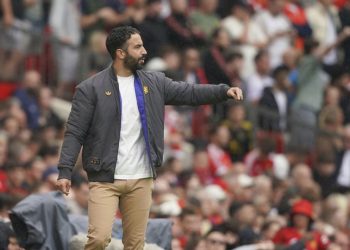 Ruben Amorim pada laga pekan ke-3 Premier League 2025/2026 antara Manchester United vs Burnley (c) AP Photo/Ian Hodgson