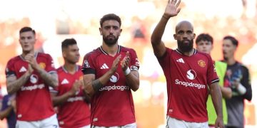Bruno Fernandes bermain cerdik hingga memudahkan Bryan Mbeumo mencetak gol kedua ke gawang Brighton & Hove Albion. (Foto: Nick Potts/PA Images via Getty Images)