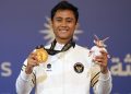 Atlet Pencak Silat Furgon Habbil Winata raih emas di Asian Youth Games 2025. (Dok KOI)