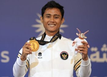 Atlet Pencak Silat Furgon Habbil Winata raih emas di Asian Youth Games 2025. (Dok KOI)