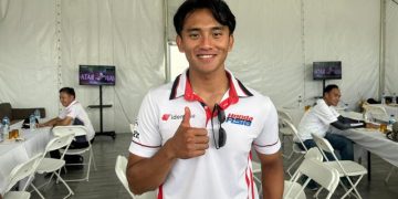Pembalap Honda Team Asia, Mario Suryo Aji.